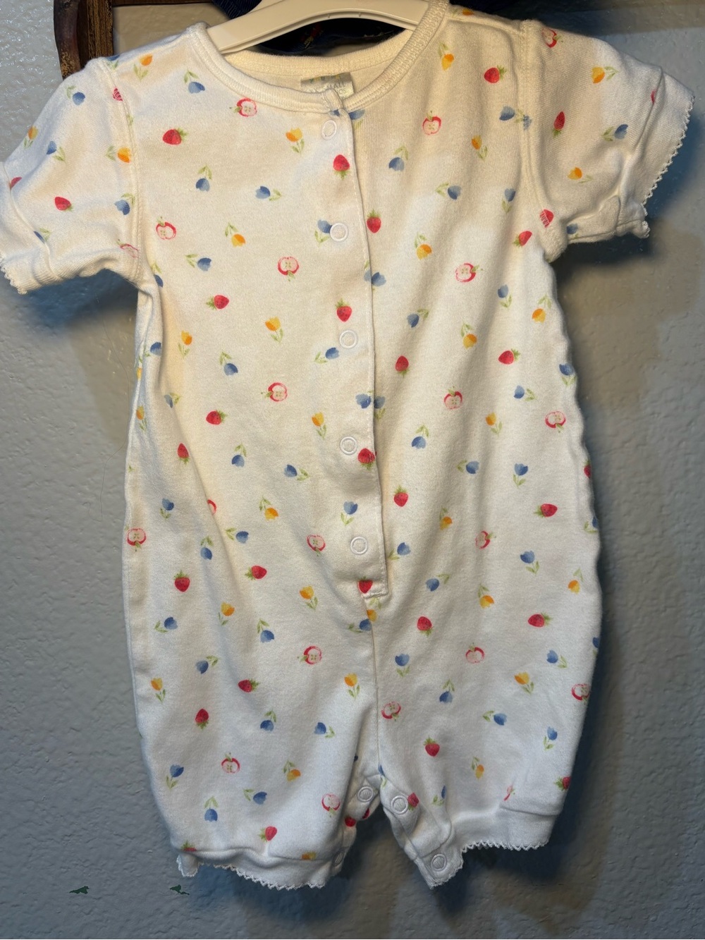 Gymboree Vintage Rainbow Tag 1998 Girl’s Romper Fruit Print 12-18 Months